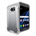 Wholesale Galaxy S7 Clear Defense Hybrid Case (Gray)